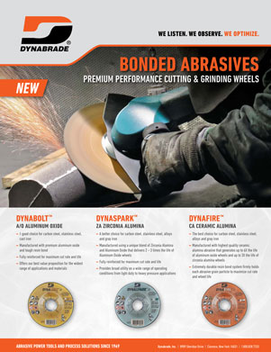 Dynabrade Bonded Abrasives Literature