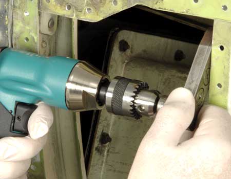 Dynabrade Drill Aerospace Industry
