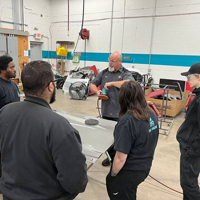 Automotive vocational school, Matrix Institute with Dynabrade training