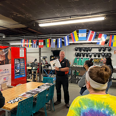 Dynabrade at welding guild for women